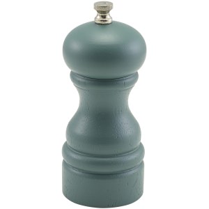Olive Green Wooden Salt/Pepper Grinder 13cm