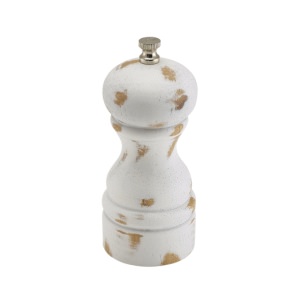 White Wash Salt/Pepper Grinder 13cm