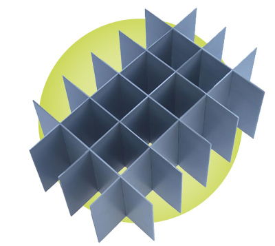 Solid Crate Divider Sets for Euro Crates L555mm x W360mm