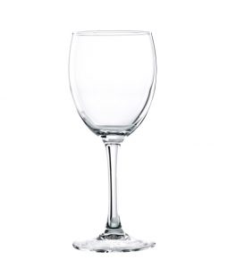 Tempered Wine Glasses Merlot 31cl / 10.9oz, Set of 24 with Storage Crate & Lid