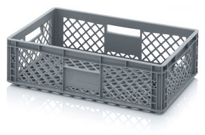 Perforated Vented Euro Plastic Stacking Container - Large 55 Litre