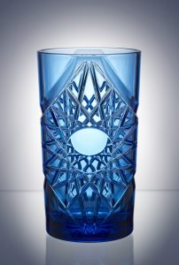 Blue Plastic Cocktail Tumbler 47 cl / 15.9oz - Reusable - 6 Pack