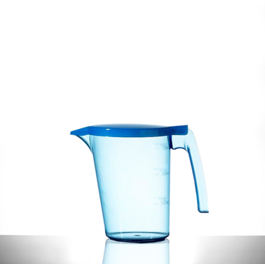 Bedside Jug Blue With Lid