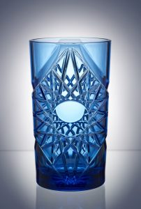 Blue Plastic Cocktail Tumbler 47 cl / 15.9oz - Reusable - 6 Pack
