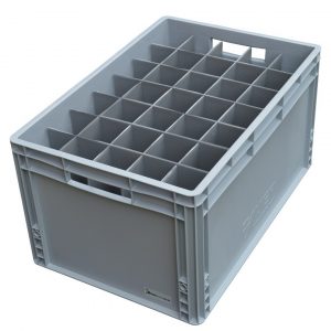 Champagne Flute Glass Storage Crate