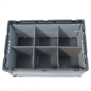 8. Container Auer Euro Folding Crate with Dividers 15 cells