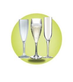 Elite Plastic Champagne Flutes