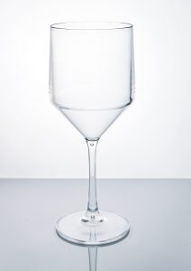 Crystal Plastic Cocktail Glasses Pina Colada / Hurricane - Pack of 4